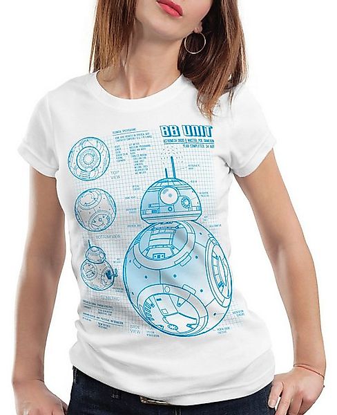 style3 T-Shirt BB Unit blaupause astromech droide star krieg wars der stern günstig online kaufen