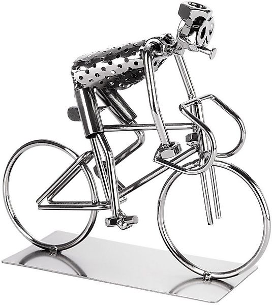 BRUBAKER Dekofigur Schraubenmännchen Fahrradfahrer - Fahrrad Eisenfigur Met günstig online kaufen