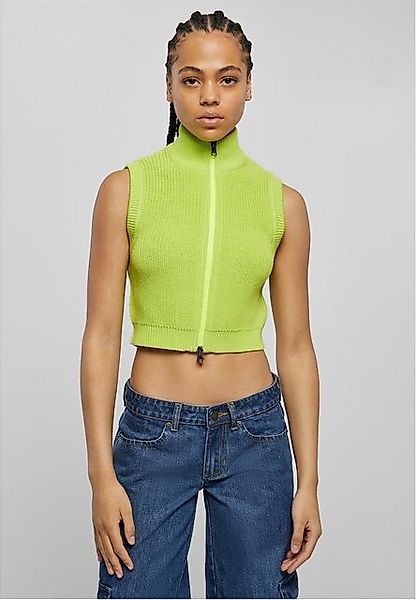 URBAN CLASSICS Strickpullover Ladies Short Knit Vest günstig online kaufen