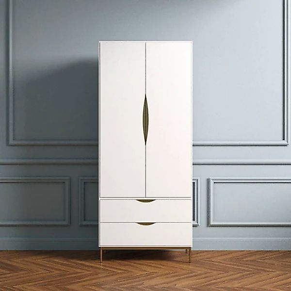 andas Kleiderschrank »KOBE« Schöne Griffe, viel Stauraum, Breite 80 cm, FSC günstig online kaufen