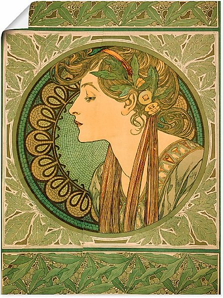Artland Wandbild "Lorbeer. 1921" Frau 1 Stk. tlg. als Alubild, Outdoorbild, günstig online kaufen