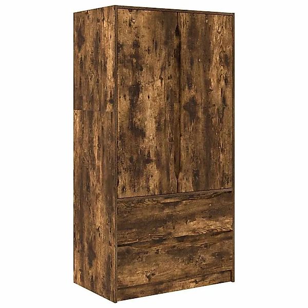 vidaXL Badezimmerschrank mit Tür Geräucherte Eiche 79,5 x 49 x 156 cm 34062 günstig online kaufen