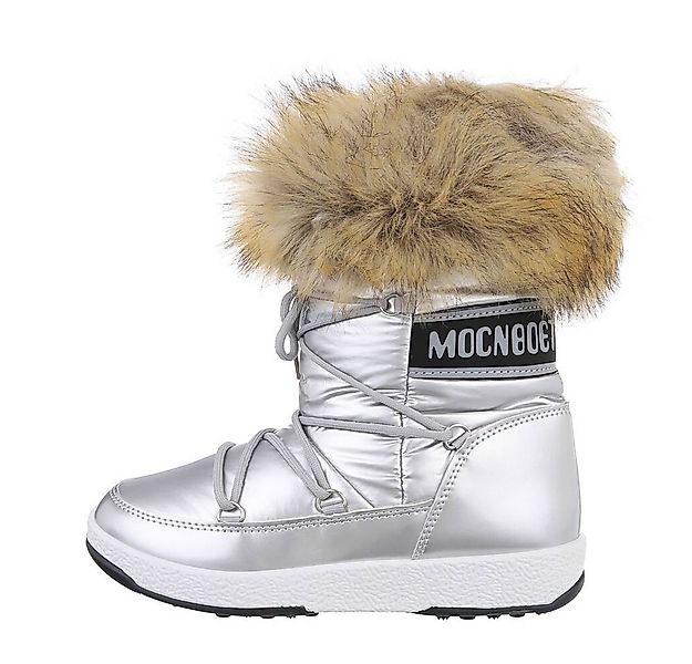 Ital-Design Damen Snowboots Freizeit Snowboots (85135778) Flach Schnürstief günstig online kaufen