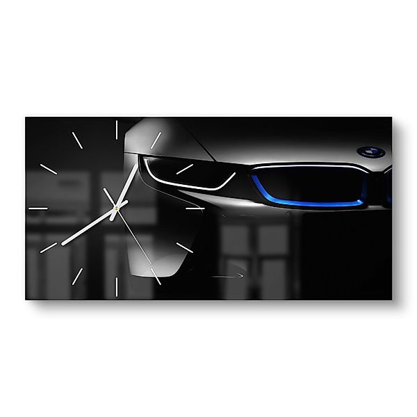 DEQORI Wanduhr 'BMW i8 Frontalaufnahme' (Glas günstig online kaufen