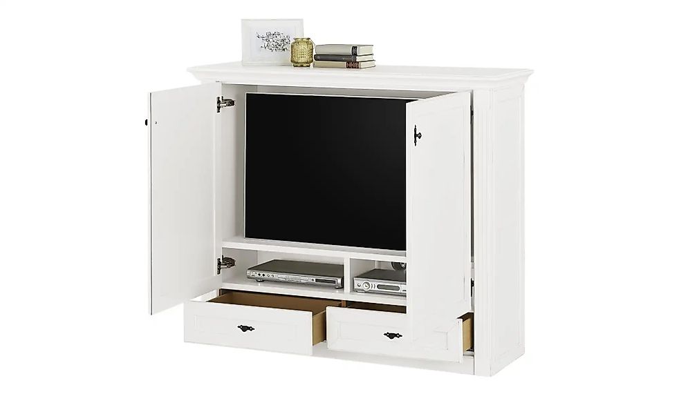 maison bleue TV-Schrank  Petit Chalet ¦ weiß ¦ Maße (cm): B: 136 H: 119 T: günstig online kaufen