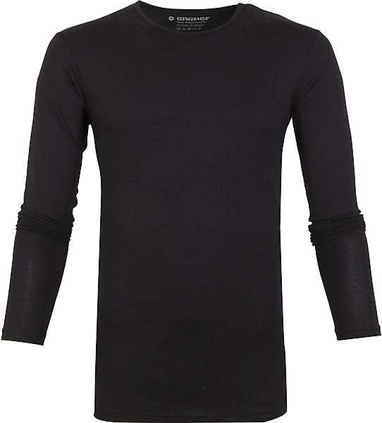 Garage Basic Longsleeve T-Shirt Stretch Schwarz - Größe XXL günstig online kaufen