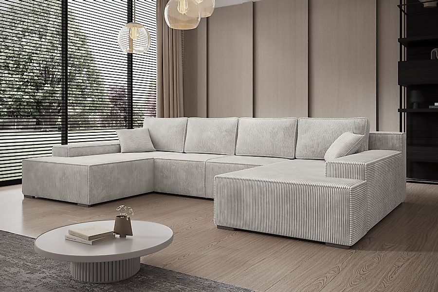 PROMETO Möbel Ecksofa Ecksofa Couch U-Form günstig online kaufen