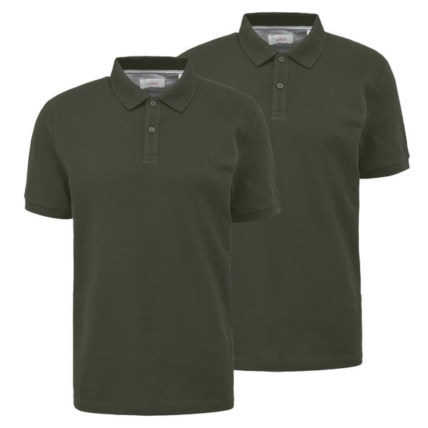 s.Oliver Poloshirt (2-tlg) 2 Knöpfe, Logo-Stickerei, günstig online kaufen
