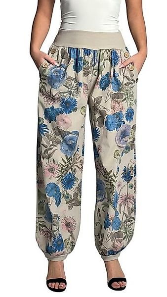 Mississhop Haremshose Baumwollhose Damenhose Aladinhose Blumenprint Sommerh günstig online kaufen