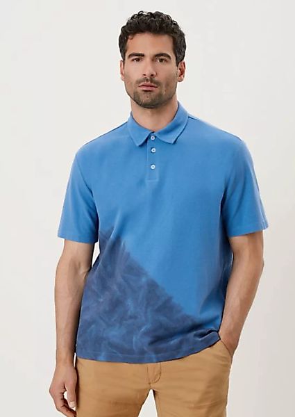 s.Oliver Kurzarmshirt Poloshirt mit ausgefallenem Design Dip Dye günstig online kaufen