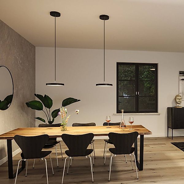 Paulmann Hildor LED-Pendelleuchte, Zigbee, schwarz günstig online kaufen