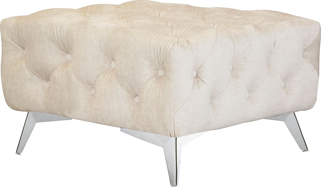 Home affaire Polsterhocker »Glynis« aufwändige Knopfheftung, moderne Cheste günstig online kaufen