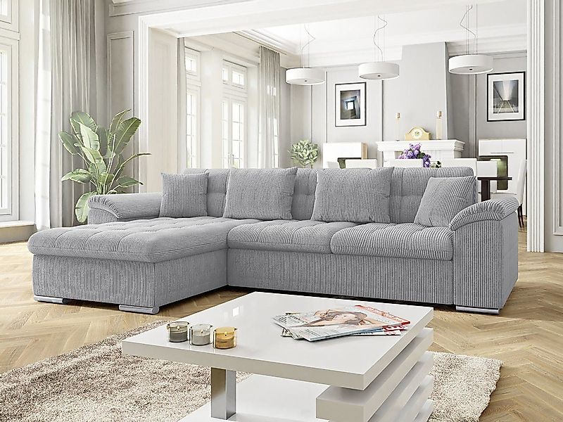 MIRJAN24 Ecksofa Diana Cord, mit Bettkasten günstig online kaufen