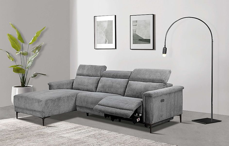 Home affaire Ecksofa Lund in Cord, günstig online kaufen