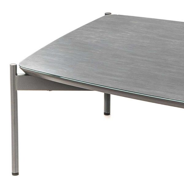 Designercouchtisch in Blaugrau und Dunkelgrau Glas beschichtet günstig online kaufen