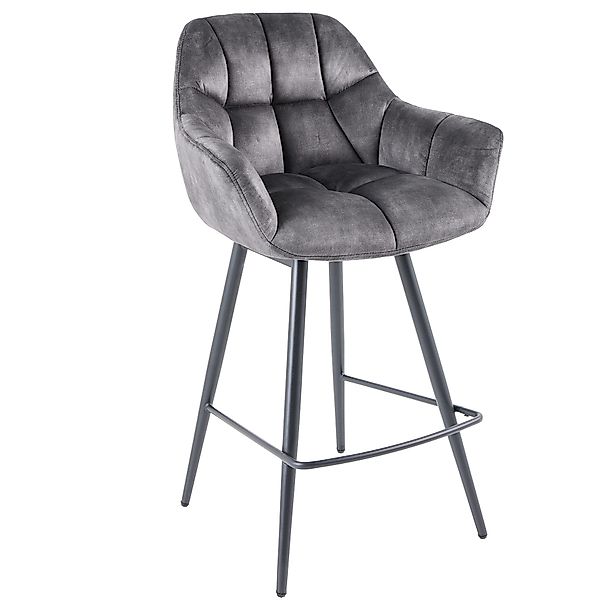 riess-ambiente Barhocker PAPILLON grau / schwarz günstig online kaufen