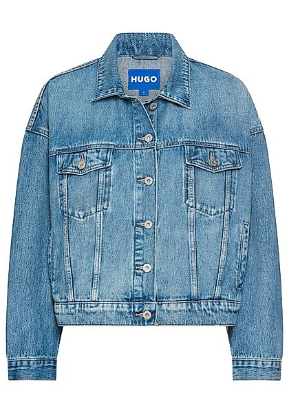 HUGO Blue Jeansjacke "Lou B", mit Backprint günstig online kaufen