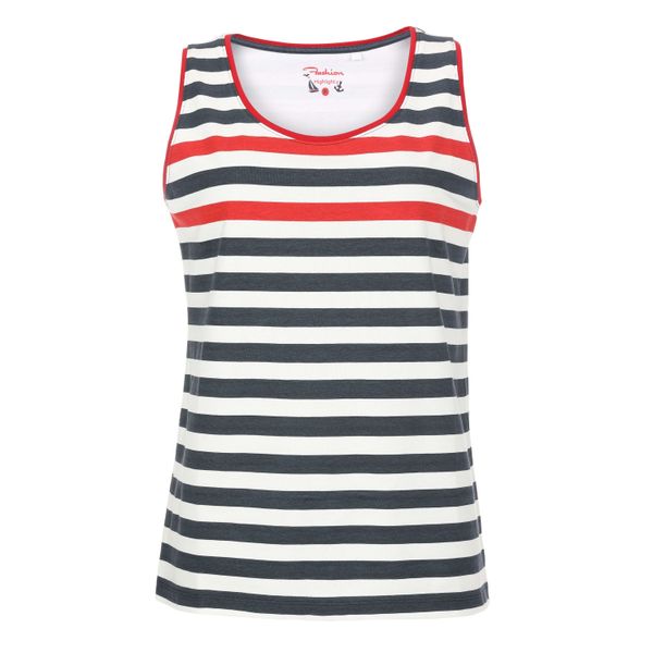 modAS Rundhalsshirt Damen Top Blockstreifen - günstig online kaufen
