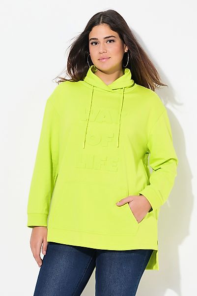 Ulla Popken Sweatshirt Sweatshirt 3D-Prägung Oversized günstig online kaufen