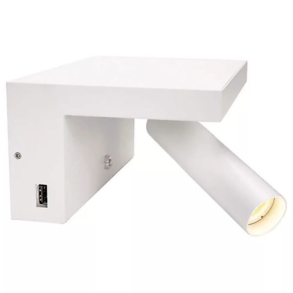 LED Wandleuchte Karpo Bedside in Weiß 6,6W 390lm günstig online kaufen