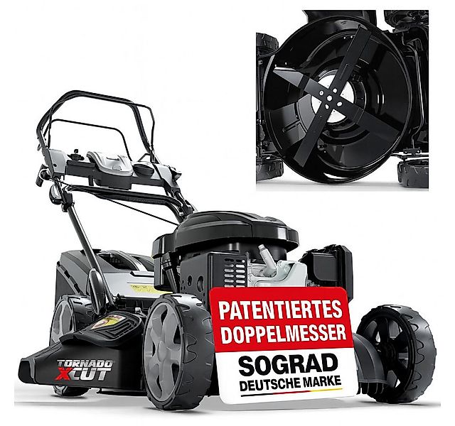 Onbest Benzinrasenmäher 5in1 mit Radantrieb Elektrostart Tornado X-Cut, 53. günstig online kaufen