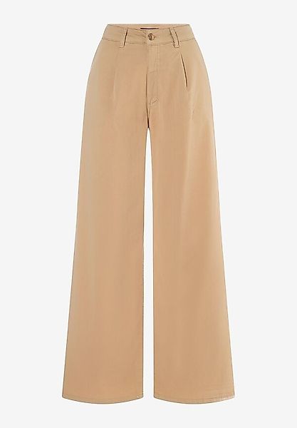 weite Baumwoll-Hose, cork beige, Sommer-Kollektion günstig online kaufen