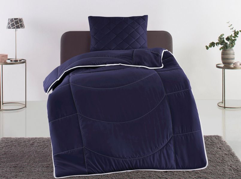 my home Steppbett + Kopfkissen »Microlux, Bettdecke 135x200 cm, 155x220 cm« günstig online kaufen