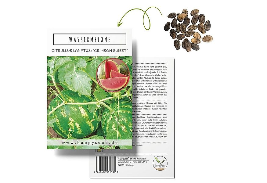 HappySeed Blumensamen Wassermelone Samen - Citrullus lanatus, Blumen günstig online kaufen