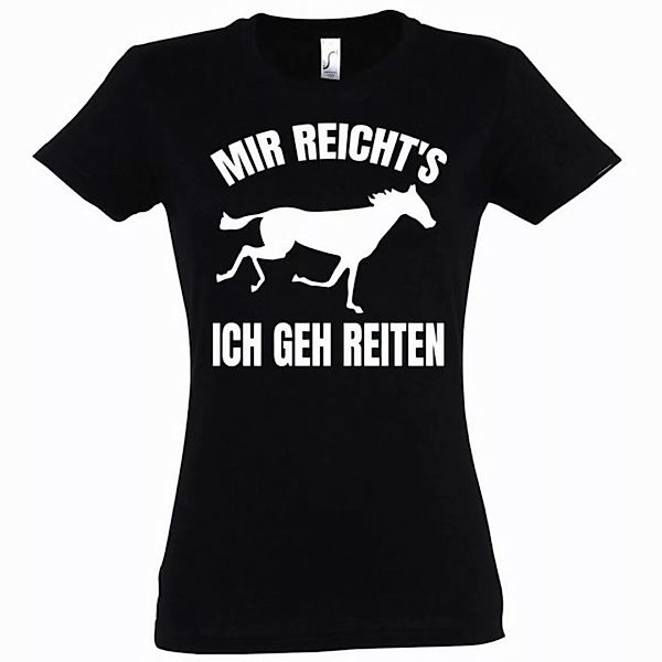 Youth Designz T-Shirt Mir reichts Ich geh reiten Damen T-Shirt mit modische günstig online kaufen