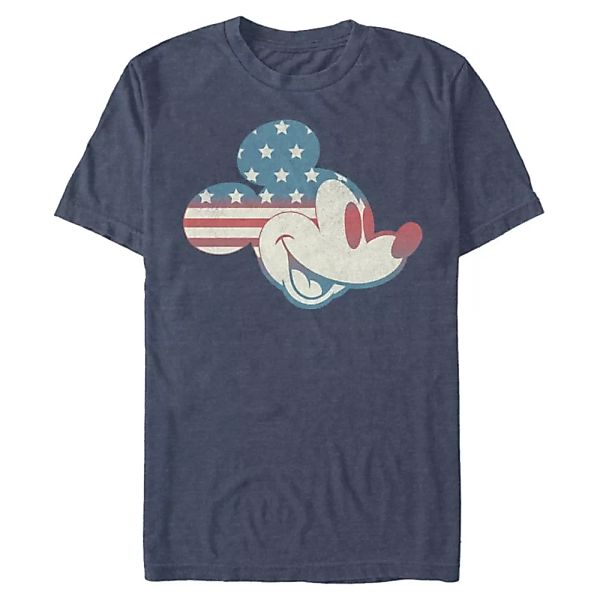 Disney - Micky Maus - Micky Maus Americana Flag Fill - Männer T-Shirt günstig online kaufen