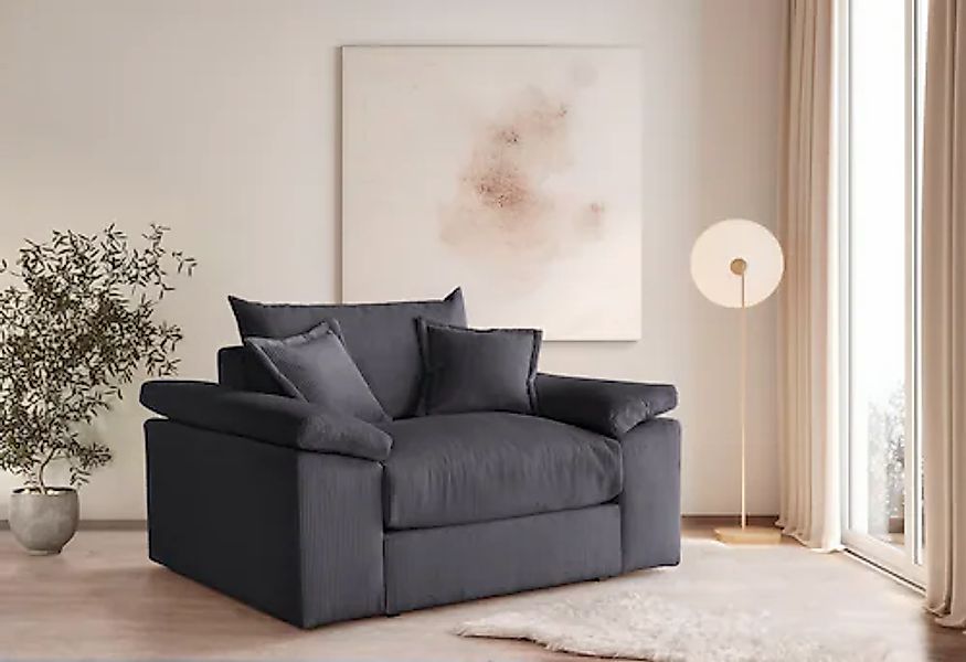 Home affaire XXL-Sessel »Soft&Cosy«, Mega-Sessel, Cord oder Chenille-Strukt günstig online kaufen