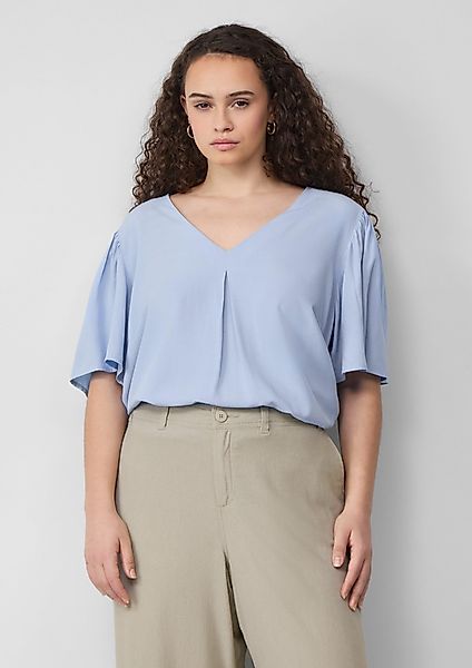 QS Langarmbluse Bluse mit Puffärmeln günstig online kaufen
