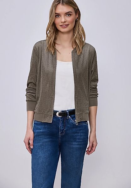 STREET ONE Kurzjacke ohne Kapuze Rundhalsausschnitt günstig online kaufen