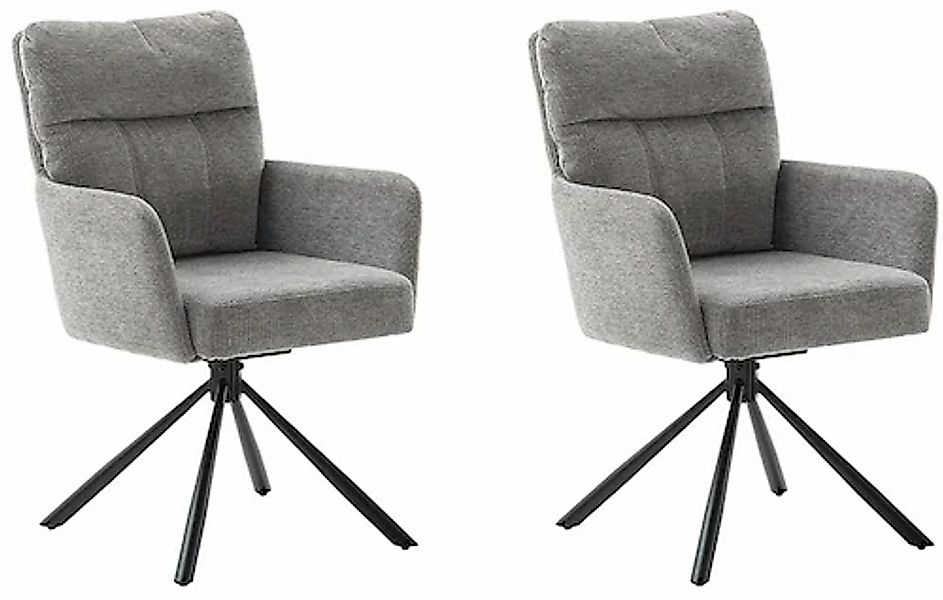MCA furniture Esszimmerstuhl, Chenilleoptik, (2er-Set), drehbar 180°, Tasch günstig online kaufen