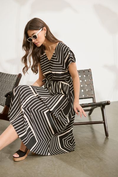 Laura Scott Midikleid inklusive Stoffgürtel, 2 Stk. tlg. im trendigen Maxi- günstig online kaufen