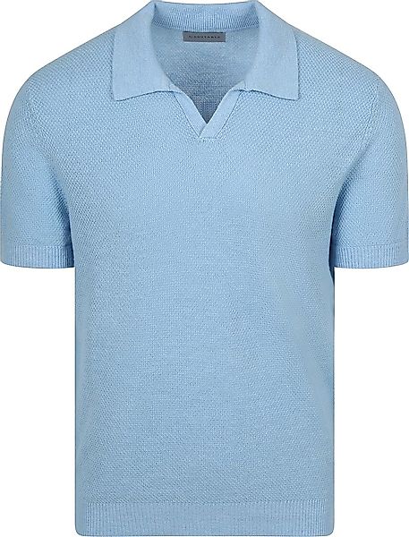 Suitable Poloshirt Riva Bean Linen Cotton Hellblau - Größe XL günstig online kaufen