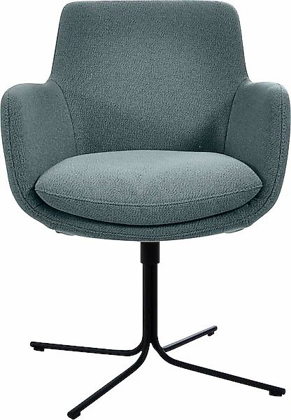 K+W Komfort & Wohnen Drehstuhl »Pego« () filigranem 4-Fuß-Gestell in schwar günstig online kaufen