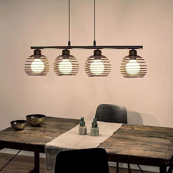 Nettlife Pendelleuchte Esstisch Schwarz Vintage E27 günstig online kaufen