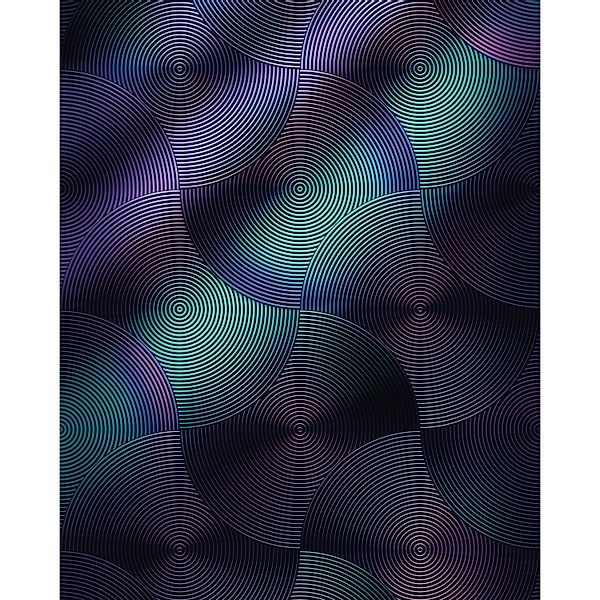 Sanders & Sanders Fototapete 3D Lila und Blaugrün 200 x 250 cm 611929 günstig online kaufen