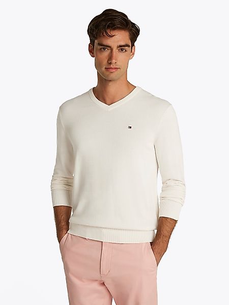 Tommy Hilfiger Strickpullover ESSENTIAL COTTON V günstig online kaufen