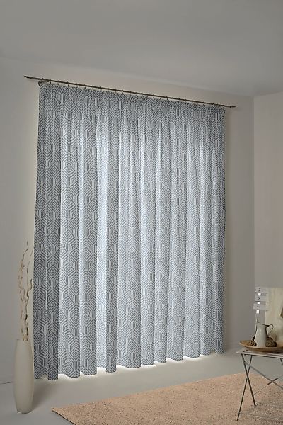 Adam Vorhang "Easy Diamond" Kräuselband 1 Stk. tlg. aus 100% Bio-Baumwolle günstig online kaufen