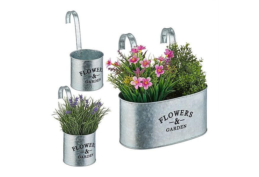 relaxdays Blumentopf Hängetopf 3er Set günstig online kaufen