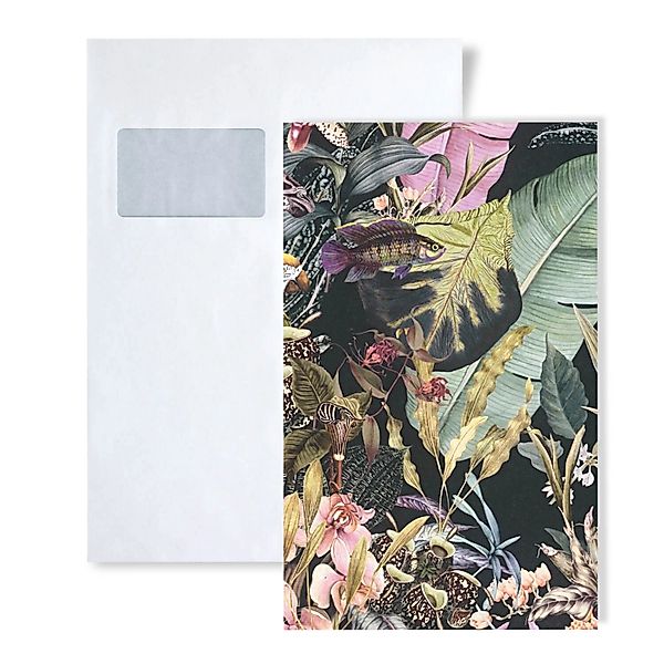 PROFHOME 1 MUSTERSTÜCK S-381761-GU DIN A4 MUSTER der Dschungel Tapete günstig online kaufen