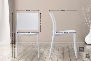 CLP Gartenstuhl Meton (2er Set), Kunststoff, günstig online kaufen