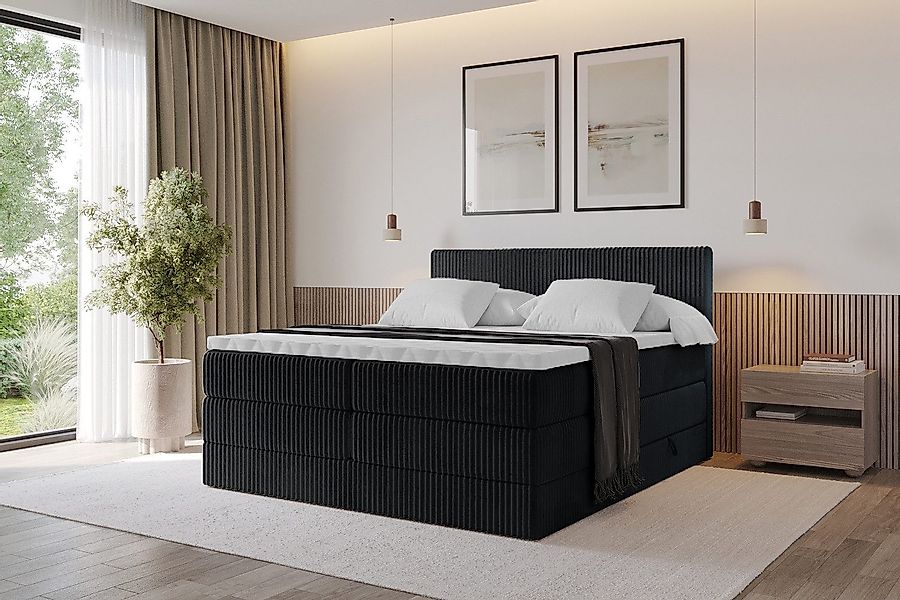 ALTDECOR Boxspringbett TOLO KING (Multipocket-Matratze H4, günstig online kaufen