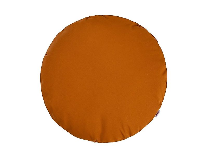 beties Kissenhülle Wunschton, (1 Stück), runder Kissenbezug 40 cm sanddorn- günstig online kaufen