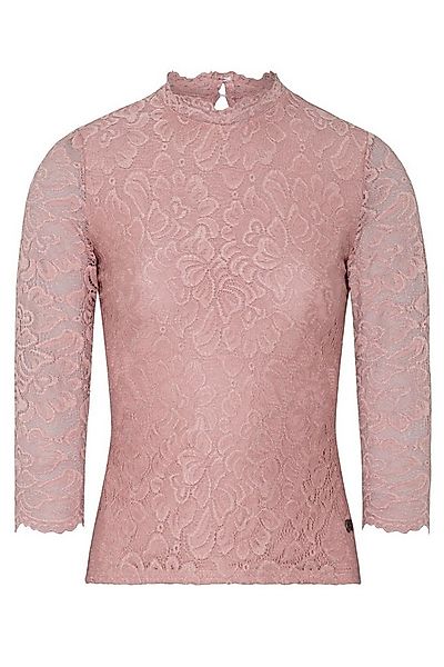 Spieth & Wensky Trachtenshirt Blusenshirt - AMBERG - altrosa, dunkelgrün günstig online kaufen