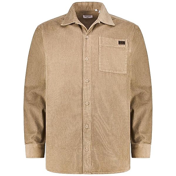 Jack&Jones Overshirt aus Baumwolle Farbe beige Größe: 7XL günstig online kaufen