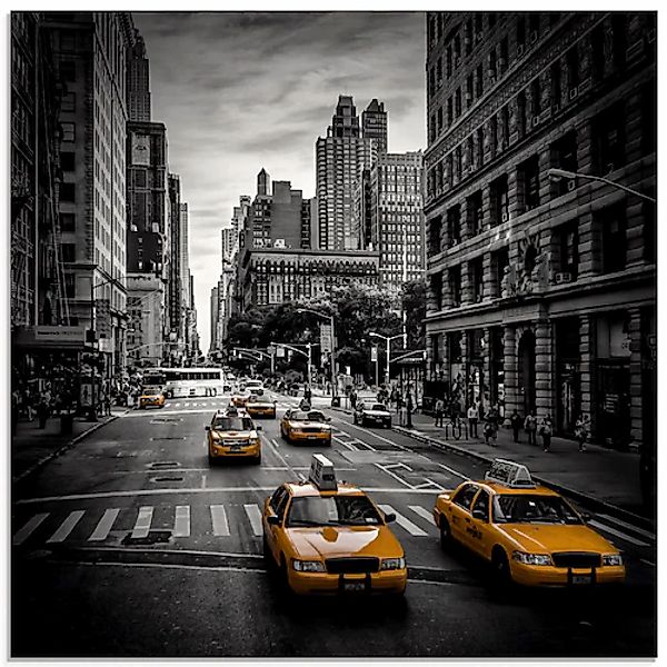 Artland Glasbild »New York City Verkehr 5th Avenue« Amerika 1 Stk. tlg. in günstig online kaufen