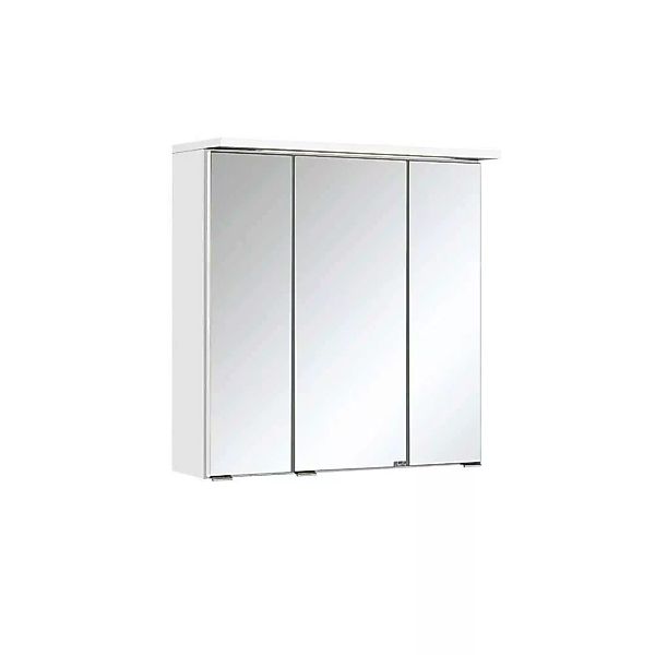 Badezimmer Spiegelschrank schlicht mit LED Beleuchtung 70 cm breit günstig online kaufen